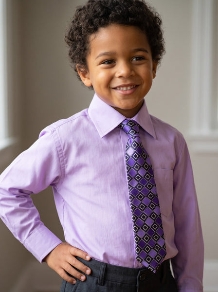 Boys Shirt - Lilac