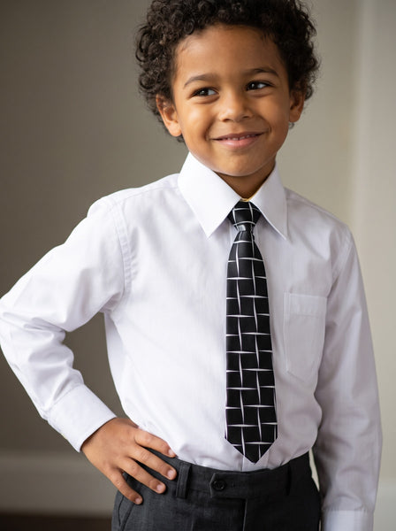 Boys Shirt - White/Black