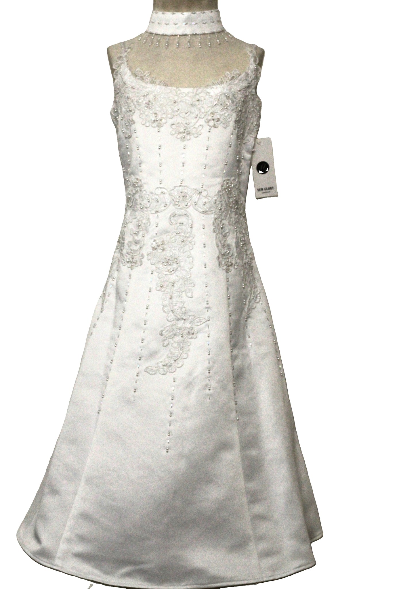 AGSL03 - White Flower Girl Dress