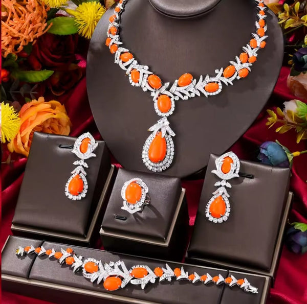 CZS2735 Silver Coral