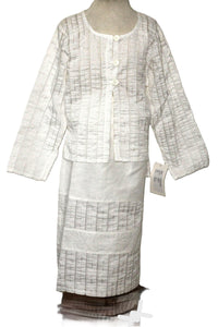 ECD20146-S White Girls Party 2-Piece Suit