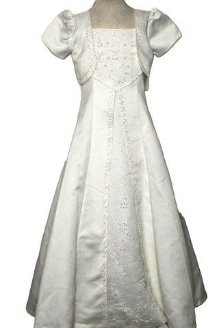 ECH06 - Ivory Flower Girl Dress