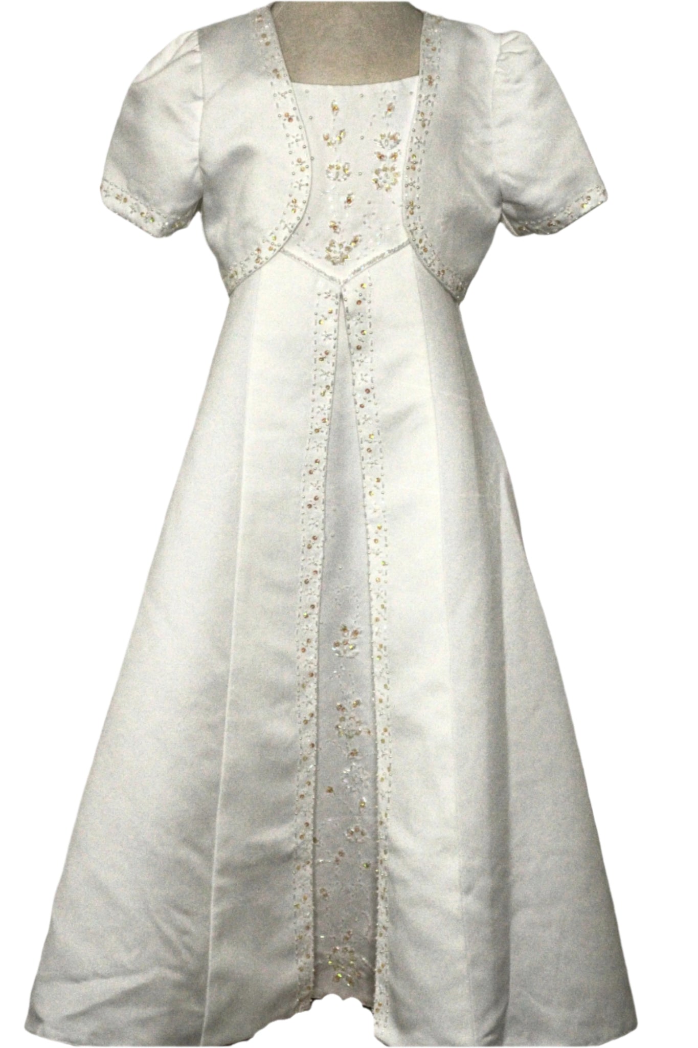 ECH06 - White Flower Girl Dress