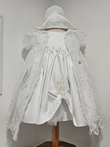 ECR08 White Christening Dress