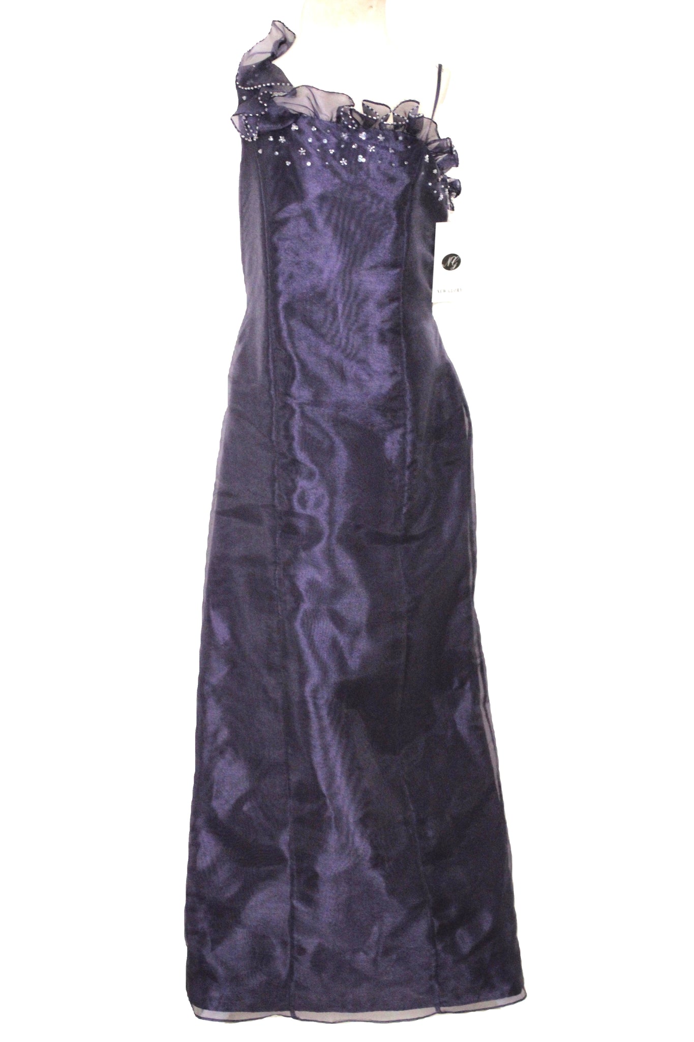 ECD6870 Purple Fiower Girl Party Dress