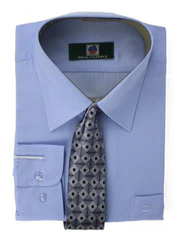 Boys Shirt - Blue/Grey