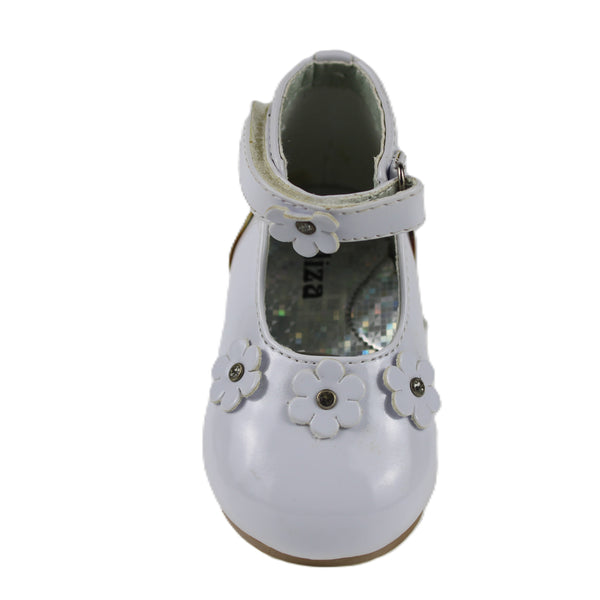 BB9887A White Velcro Baby Shoe