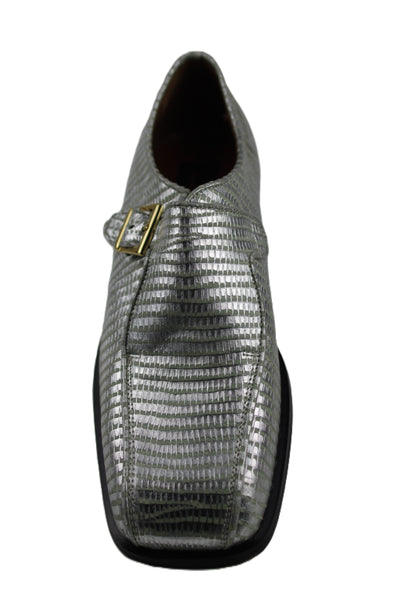 Lucia Buckle Silver Shoe