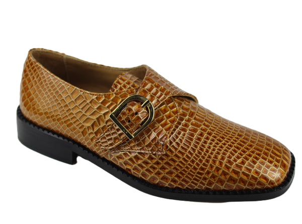 Lucia Buckle Brown Shoe