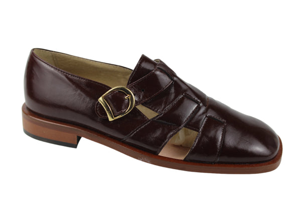 EL-8027 Buckle Brown Shoe