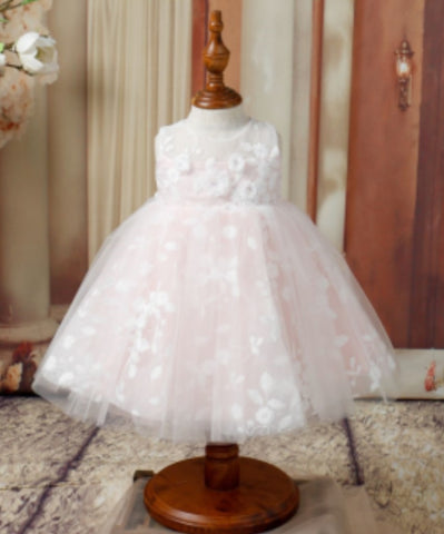 DA/Y2107 Christening Dress - Peach